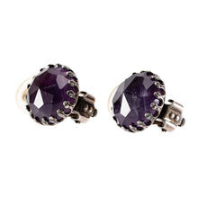 画像をギャラリービューアに読み込む, イヤリング 天然石 アメシスト パープル ラウンド 148436