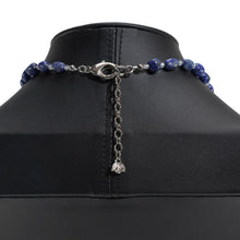 画像をギャラリービューアに読み込む, 様々な天然石を組み合わせ、ブルーのグラデーションをデザインしたネックレス