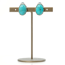 Load image into Gallery viewer, イヤリング ターコイズ 天然石 ブルー オーバル 148817 メール便