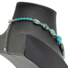 Load image into Gallery viewer, 模様が美しいターコイズのネックレス