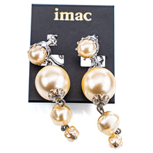 画像をギャラリービューアに読み込む, イヤリング パール ロング ホワイト 149753