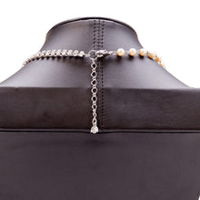 Load image into Gallery viewer, ラインストーンと大粒のパールを組み合わせたネックレス