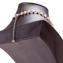 Load image into Gallery viewer, ラインストーンと大粒のパールを組み合わせたネックレス