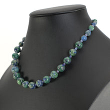 画像をギャラリービューアに読み込む, 繊細で美しい模様を持つアジュールマラカイトのネックレス