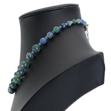 画像をギャラリービューアに読み込む, 繊細で美しい模様を持つアジュールマラカイトのネックレス