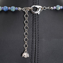 画像をギャラリービューアに読み込む, 繊細で美しい模様を持つアジュールマラカイトのネックレス