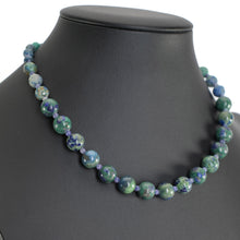 画像をギャラリービューアに読み込む, 繊細で美しい模様を持つアジュールマラカイトのネックレス