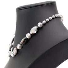 画像をギャラリービューアに読み込む, ネックレス 黒蝶貝 淡水パール グレー オーバル 41cm 150276