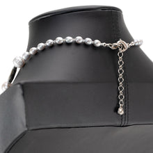 画像をギャラリービューアに読み込む, ネックレス 黒蝶貝 淡水パール グレー オーバル 41cm 150276