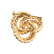 画像をギャラリービューアに読み込む, ラインストーンを贅沢にあしらった、立体的なデザインのブローチ