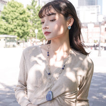 画像をギャラリービューアに読み込む, ロイヤルブルーが美しいラピスラズリのペンダントネックレス