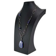 画像をギャラリービューアに読み込む, ロイヤルブルーが美しいラピスラズリのペンダントネックレス
