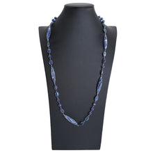 画像をギャラリービューアに読み込む, 様々なフォルムの天然石ソーダライトロングネックレス