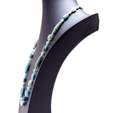 画像をギャラリービューアに読み込む, ライトブルーが美しい天然石のロングネックレス