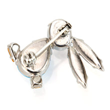 画像をギャラリービューアに読み込む, うさぎモチーフのラインストーンブローチ