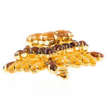 画像をギャラリービューアに読み込む, ボヘミアングラスを贅沢にあしらった、立体的なデザインのブローチ