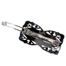 画像をギャラリービューアに読み込む, 上質な天然石アゲートと天然石クォーツ、ラインストーン、ボヘミアングラスをあしらい、高級感あふれるバレッタ