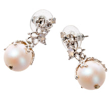 画像をギャラリービューアに読み込む, 大粒のパールが揺れる星モチーフのピアス