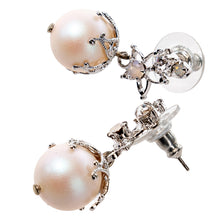 画像をギャラリービューアに読み込む, 大粒のパールが揺れる星モチーフのピアス