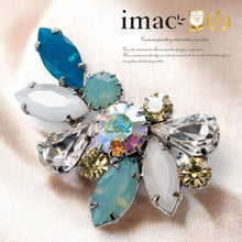 画像をギャラリービューアに読み込む, カラーハーモニーが美しいビジューブローチ