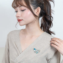 画像をギャラリービューアに読み込む, カラーハーモニーが美しいビジューブローチ