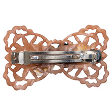 画像をギャラリービューアに読み込む, シェルとボヘミアングラス、ラインストーンの組み合わせが華やかなヘアバレッタ