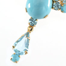 画像をギャラリービューアに読み込む, 上質なボヘミアングラスとスワロフスキークリスタルをふんだんにあしらったブローチ