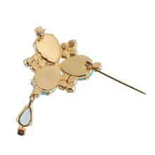 画像をギャラリービューアに読み込む, 上質なボヘミアングラスとスワロフスキークリスタルをふんだんにあしらったブローチ