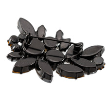 画像をギャラリービューアに読み込む, ブローチ ラインストーン ボヘミアングラス パール グレー クリアカラー ホワイト 153071