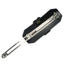 画像をギャラリービューアに読み込む, バレッタ ボヘミアングラス ラインストーン ブラック フラワー 留金9cm ba143273