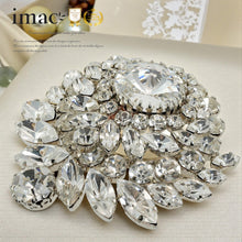 Load image into Gallery viewer, ブローチ ラインストーン クリアカラー br088345