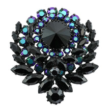 Load image into Gallery viewer, ブローチ ラインストーン ブラック br088346