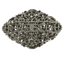 画像をギャラリービューアに読み込む, ブローチ ボヘミアングラス ラインストーン ブルー ピンク br129434