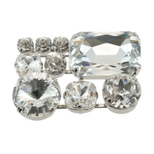 画像をギャラリービューアに読み込む, ブローチ ラインストーン クリアカラー ジオメトリック br131964