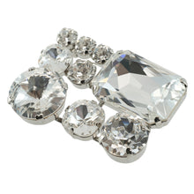 画像をギャラリービューアに読み込む, ブローチ ラインストーン クリアカラー ジオメトリック br131964