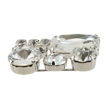 画像をギャラリービューアに読み込む, ブローチ ラインストーン クリアカラー ジオメトリック br131964