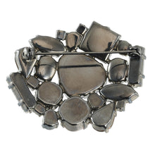 画像をギャラリービューアに読み込む, ブローチ ラインストーン パープル ピンク ゴールド グリーン ホワイト クリアカラー ジオメトリック br153083