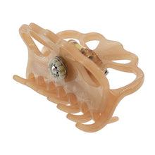 画像をギャラリービューアに読み込む, ヘアクリップ ボヘミアングラス ラインストーン ホワイト ベージュ cl149723