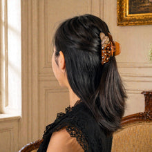Load image into Gallery viewer, ヘアクリップ ローズ ラインストーン ブラウン レパード Lサイズ cl153084