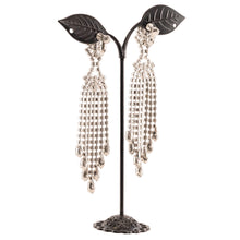 画像をギャラリービューアに読み込む, イヤリング ラインストーン ピンク ロング er135058