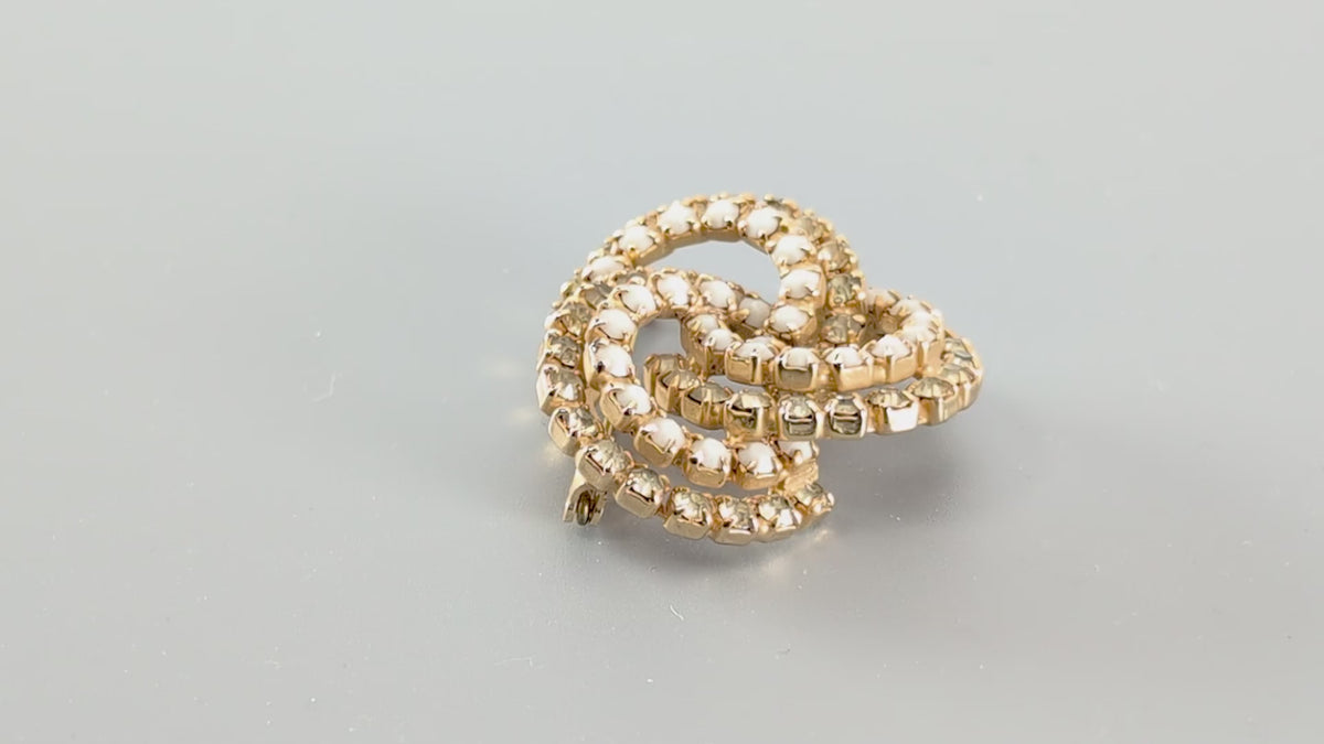 ブローチ ラインストーン ホワイト イエロー 150761 – イマック imac