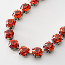 画像をギャラリービューアに読み込む, ネックレス ラインストーン オレンジ 051502