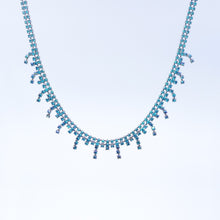 画像をギャラリービューアに読み込む, 【miletさん着用】ネックレス ラインストーン ブルー 120804
