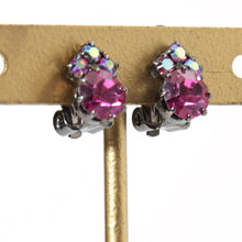 Load image into Gallery viewer, イヤリング ラインストーン フューシャピンク 070503 メール便