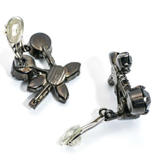 画像をギャラリービューアに読み込む, イヤリング ラインストーン ブラック チェリー 084193 メール便