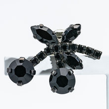 画像をギャラリービューアに読み込む, イヤリング ラインストーン ブラック チェリー 084193 メール便