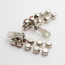 Load image into Gallery viewer, 【バチェラー・ジャパン出演者着用】イヤリング ラインストーン オレンジ クリアカラー 087163