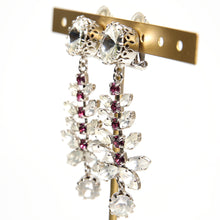 画像をギャラリービューアに読み込む, 【乃木坂46着用】イヤリング ラインストーン パープル クリアカラー 087235