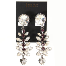 画像をギャラリービューアに読み込む, 【乃木坂46着用】イヤリング ラインストーン パープル クリアカラー 087235