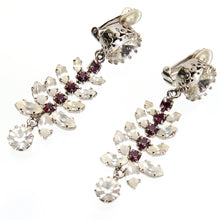 画像をギャラリービューアに読み込む, 【乃木坂46着用】イヤリング ラインストーン パープル クリアカラー 087235